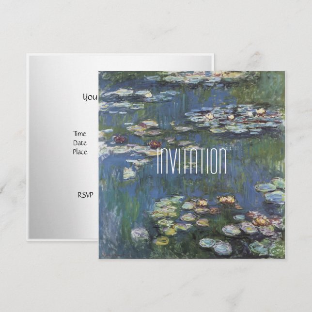 Art Monet Classic Invitation (Front/Back)