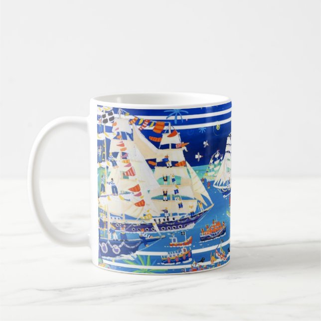 Art Mug: Falmouth Tall Ships Regatta '14 John Dyer Coffee Mug (Left)
