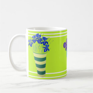 Art Mug: Gardeners' Lime Flower. Lots of Pots Coffee Mug