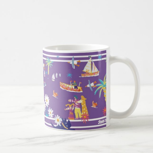 Art Mug: Helford Passage Cornwall. Coffee Mug (Right)