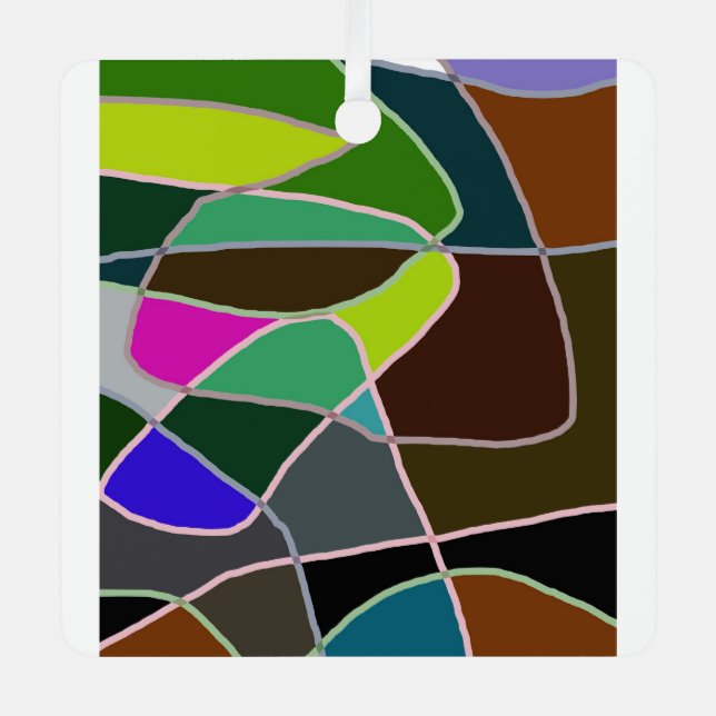 art mug metal tree decoration (Front)