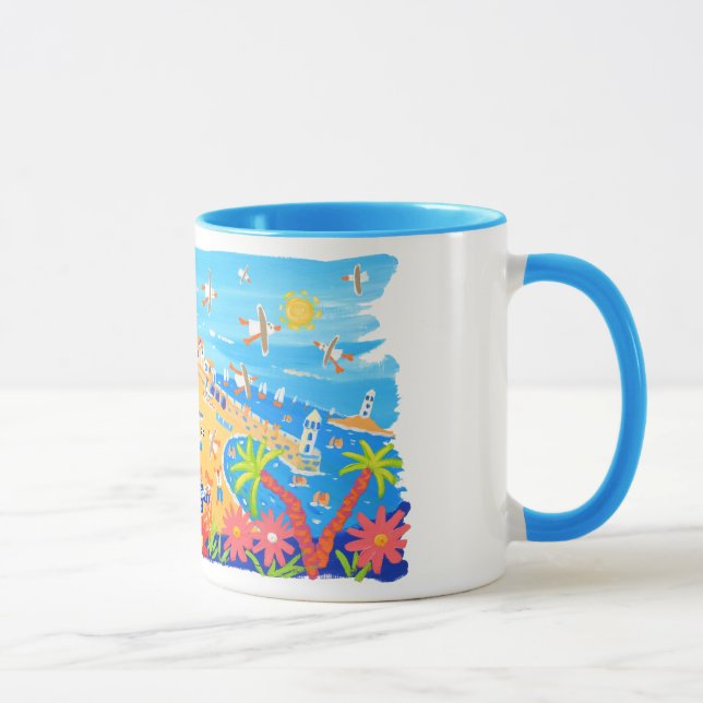 Art Mug: Summertime Days, St Ives, Cornwall Mug (Right)