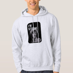 Art Never Dies Hoodie David Sculpture & quote