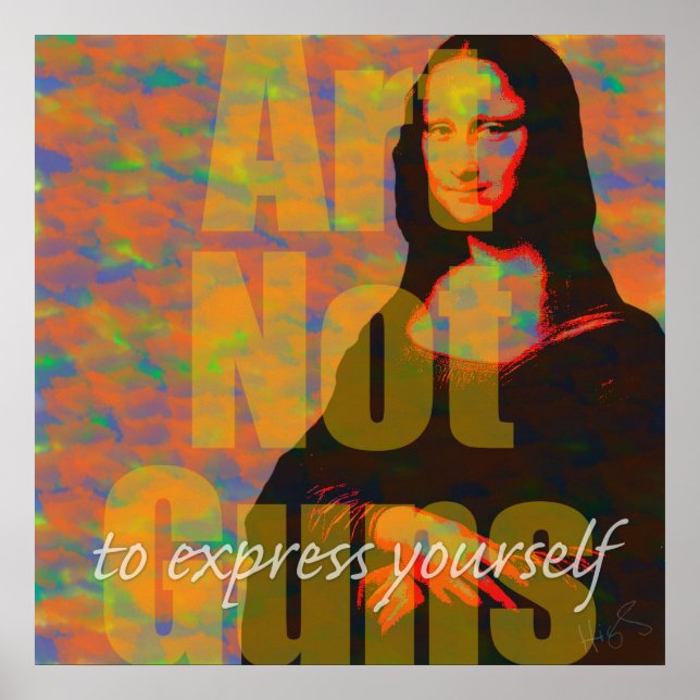 Art Not Guns Poster (Front)