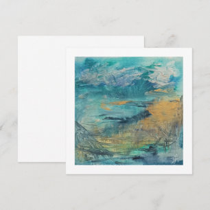 Art note card abstract art poscard sea. Day 3