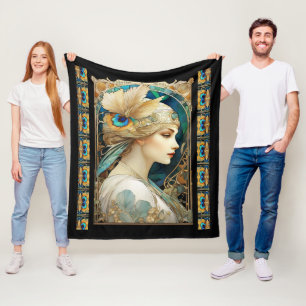 Art Nouvaeu  Fleece Blanket