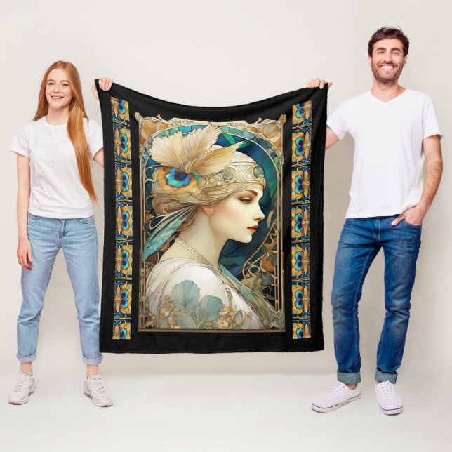 Art Nouvaeu  Fleece Blanket (In Situ)