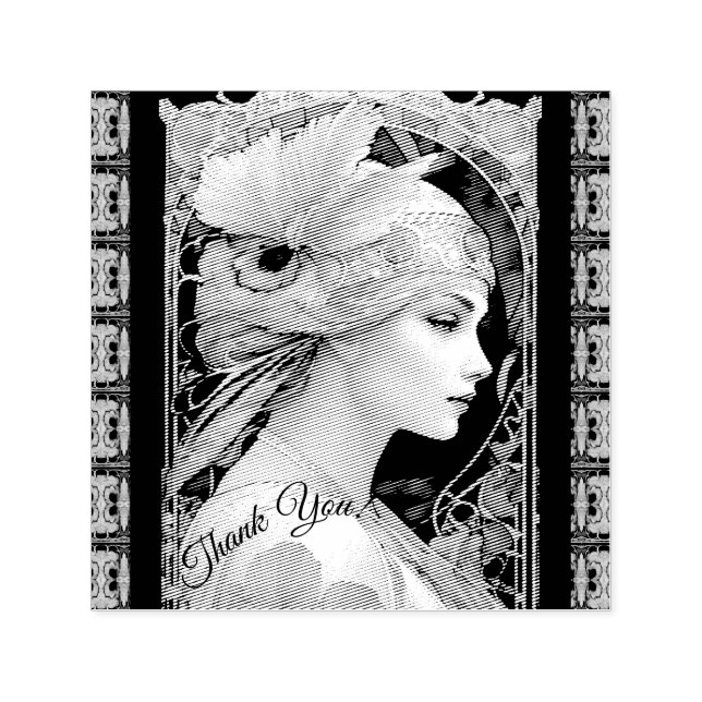 Art Nouvaeu  Self-inking Stamp (Design)