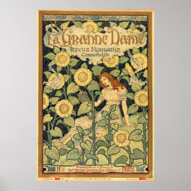 Art Nouveau 1893 Cover by Eugène Grasset Poster (Front)