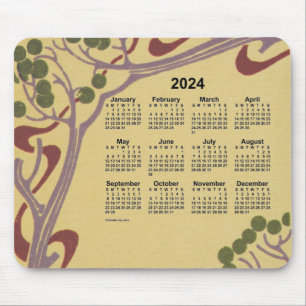 Art Nouveau 2024 Calendar by Janz Mouse Mat