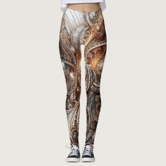 Art Nouveau Abstract Leggings