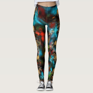 Art Nouveau Abstract Leggings