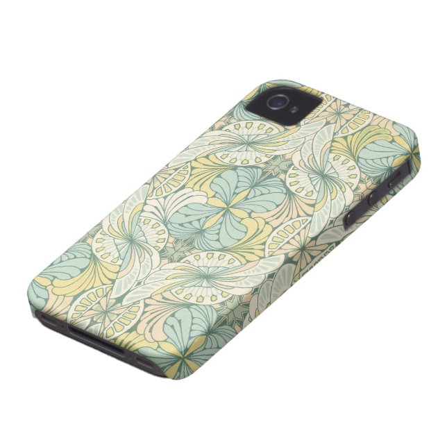 art nouveau abstract ornate pattern Case-Mate iPhone case (Bottom)