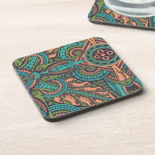 Art nouveau abstract pattern christopher dresser  coaster