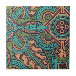 Art nouveau abstract pattern christopher dresser tile