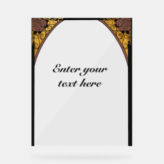 Art Nouveau Acrylic Sign