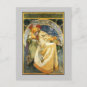 Art Nouveau Alfons Mucha Princess Hyacinth Postcard