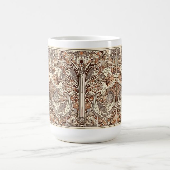 Art Nouveau All Over Pattern Coffee Mug (Center)