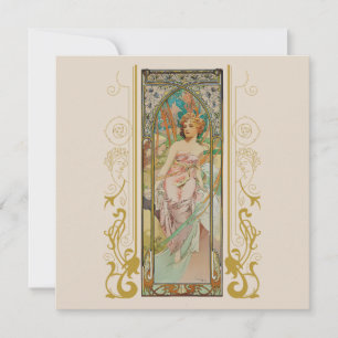 Art Nouveau Alphonse Mucha for any occasion Invitation