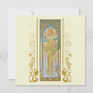 Art Nouveau Alphonse Mucha for any occasion Invitation