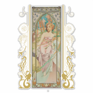 Art Nouveau Alphonse Mucha - Morning Awakening