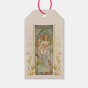 Art Nouveau Alphonse Mucha - Morning Awakening Gift Tags