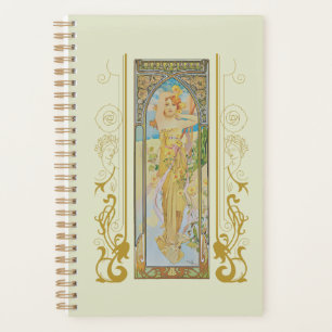 Art Nouveau Alphonse Mucha - Morning Awakening Planner