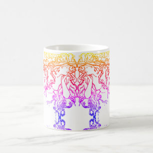 Art nouveau Alphonse Mucha salon woman colourful  Coffee Mug
