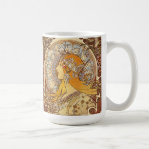 Art Nouveau Alphonse Mucha Zodiac Mug