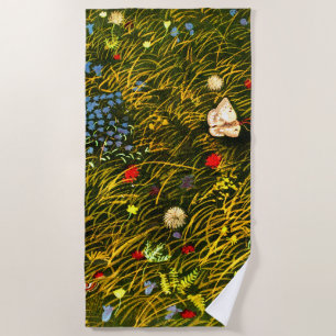 Art Nouveau Alpine Meadow Beach Towel