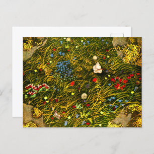 Art Nouveau Alpine Meadow Postcard