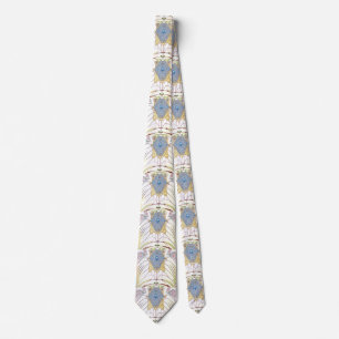 Art nouveau and Persian art- inspired digital art  Tie