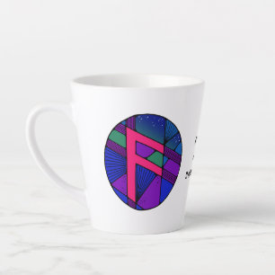 Art Nouveau Ansuz Rune Latte Mug – INSPIRATION!