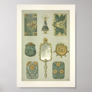 Art nouveau anton seder dressing table poster