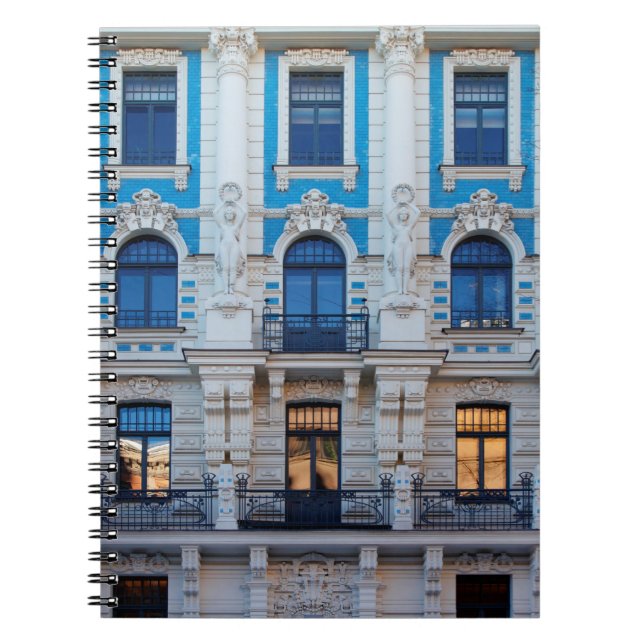 Art Nouveau architecture in Riga, Latvia Notebook (Front)