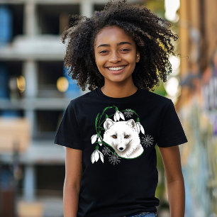 Art Nouveau Arctic White Fox Tri-Blend Shirt