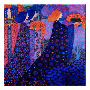 Art Nouveau art, Dante,females,Morris,colourful,vi Poster