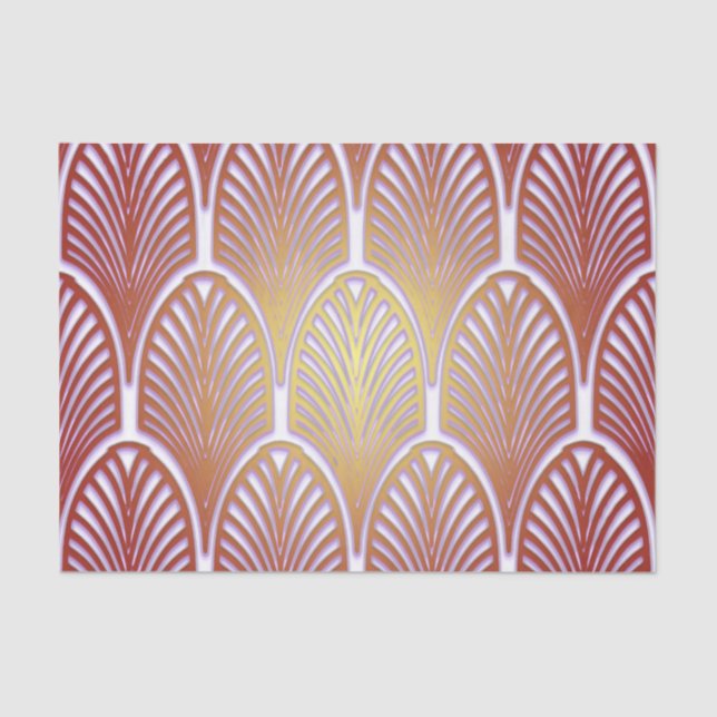 Art Nouveau,art deco,beautiful,modern,trendy,chic, Tissue Paper (Front)