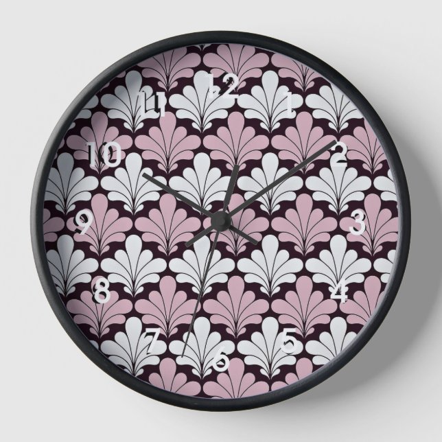 Art Nouveau, Art Deco, popular pattern Clock (Front)