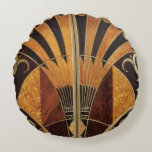 art Nouveau,art deco, vintage, multi wood colours, Round Cushion<br><div class="desc">art Nouveau, art deco, vintage, multi wood colours, chic, elegant, modern, trendy, original, beautiful</div>