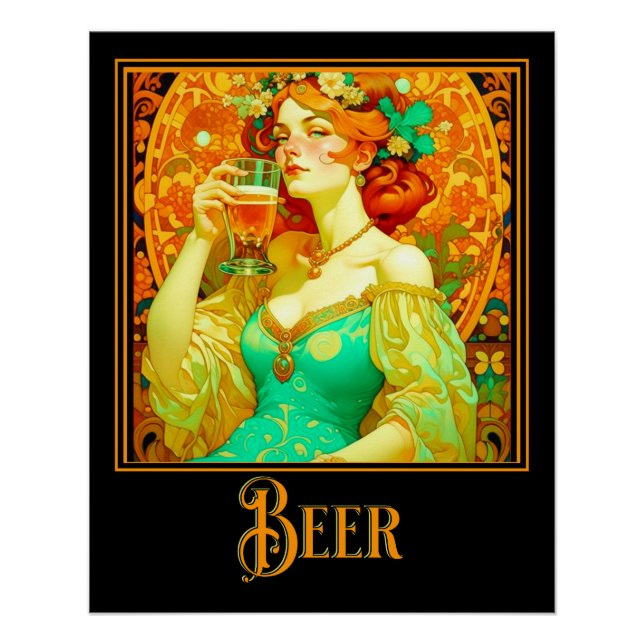 Art Nouveau Beer Poster (Front)