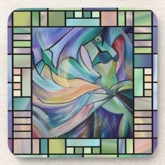 Art Nouveau Bellydance (Square) Coaster
