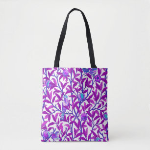 Art Nouveau Bird and Pomegranate, Amethyst Purple  Tote Bag