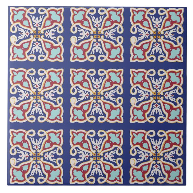Art Nouveau Bird Ceramic Decorative  Tile (Front)