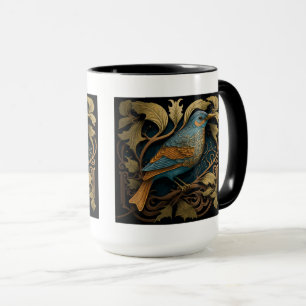 Art Nouveau Bird Combo Mug, 15 oz Mug