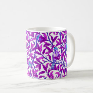 Art Nouveau Bird & Pomegranate, Amethyst Purple Coffee Mug
