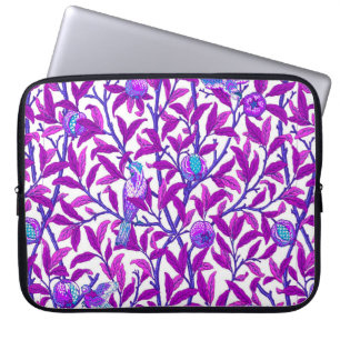 Art Nouveau Bird & Pomegranate, Amethyst Purple  Laptop Sleeve