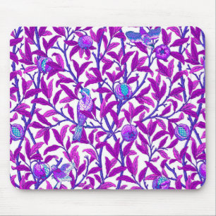 Art Nouveau Bird & Pomegranate, Amethyst Purple Mouse Mat