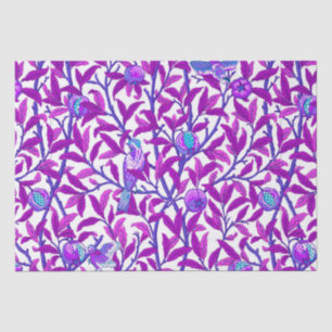 Art Nouveau Bird & Pomegranate, Amethyst Purple Tissue Paper