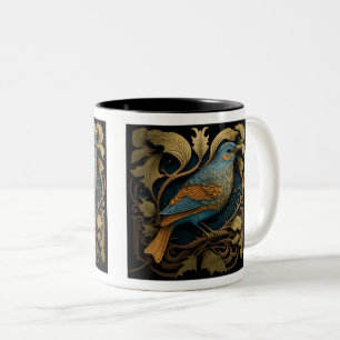 Art Nouveau Bird Two-Tone Mug, 11 oz  Coffee Mug
